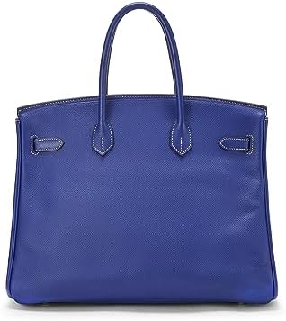 Hermès, Pre-Loved Bleu & Mykonos Epsom Candy Birkin 35, Blue - WorkPlayTravel Store
