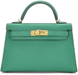 Hermès, Pre-Loved Vert Jade Epsom Kelly 20 Mini NM, Green - WorkPlayTravel Store