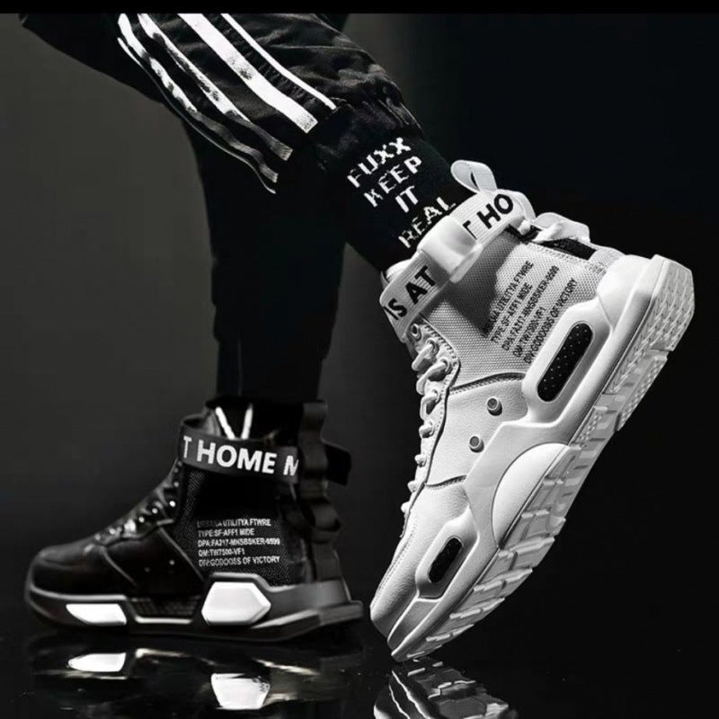 High-top Shoes Men's Shoes Korean Style Trendy Sports Boys Couple Shoes - WorkPlayTravel Store