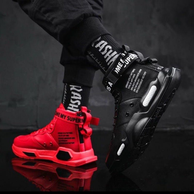 High-top Shoes Men's Shoes Korean Style Trendy Sports Boys Couple Shoes - WorkPlayTravel Store