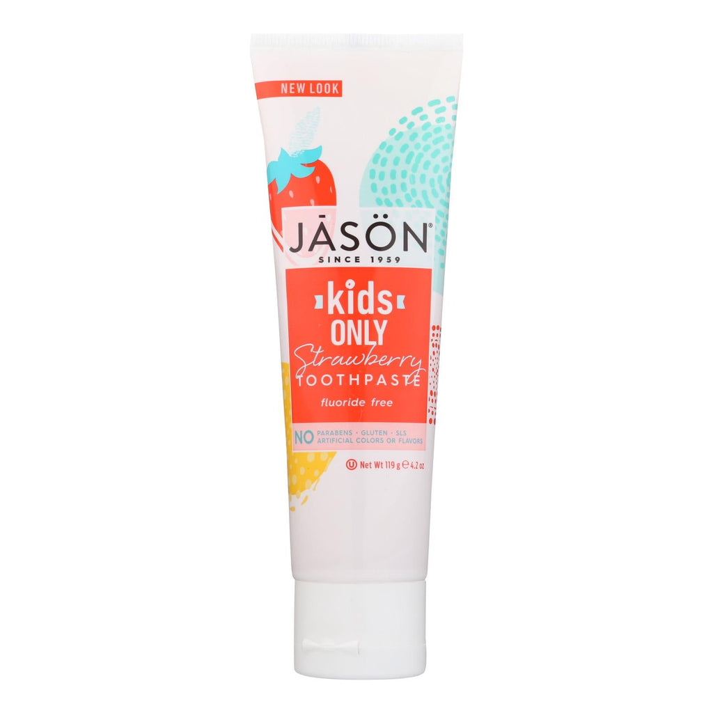 Jason Kids Only Toothpaste Strawberry - 4.2 Oz - WorkPlayTravel Store