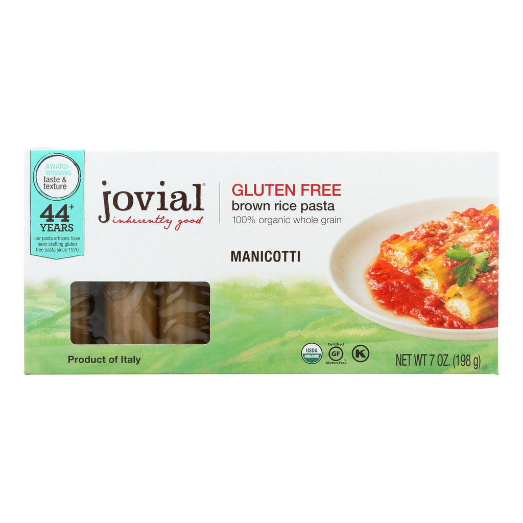 Jovial - Gluten Free Pasta - Manicotti - Case Of 12 - 7 Oz. - WorkPlayTravel Store
