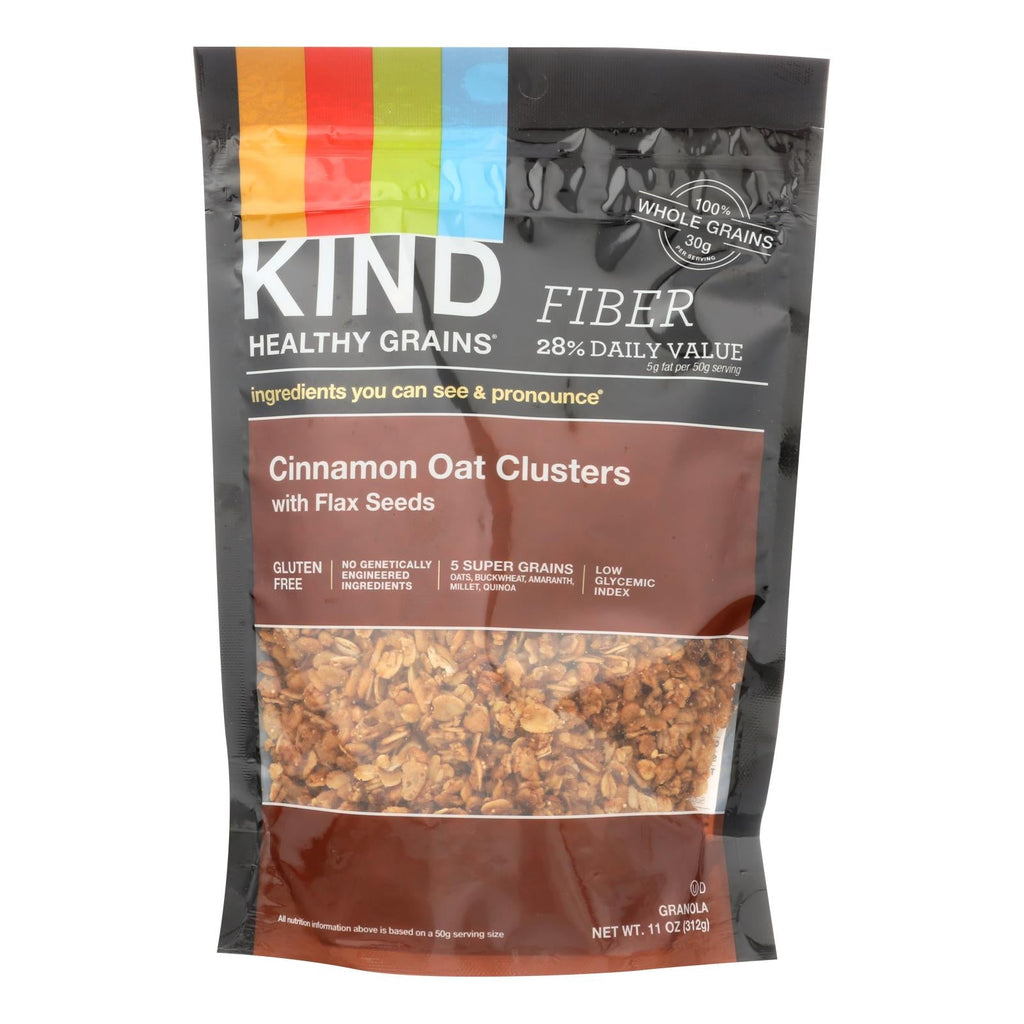 Kind Healthy Grains Cinnamon Oat Clusters With Flax Seeds - 11 Oz - Case Of 6 - WorkPlayTravel Store
