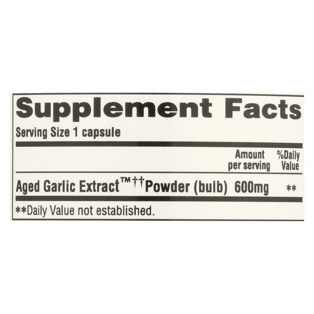 Kyolic - Aged Garlic Extract Cardiovascular Extra Strength Reserve - 60 Capsules - WorkPlayTravel Store