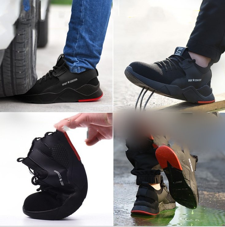 Labor Safety Shoes for Men: Break-proof, Puncture-proof, - WorkPlayTravel Store