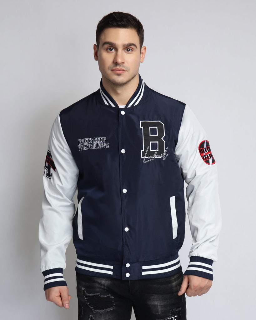 Lightweight Baseball Jacket with Snap Closure - WorkPlayTravel Store