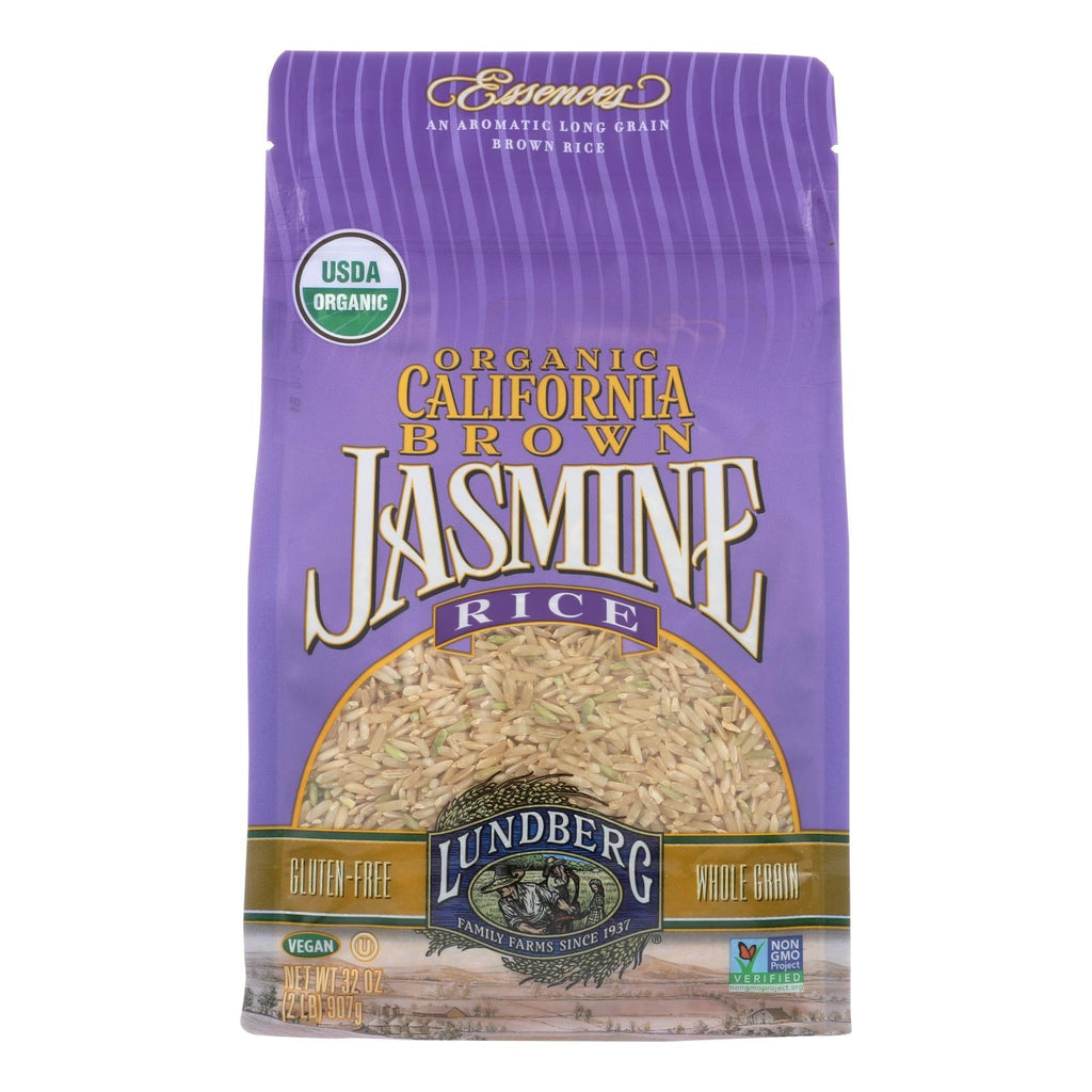 Lundberg Family Farms Brown Jasmine Rice - Case Of 6 - 2 Lb. - WorkPlayTravel Store