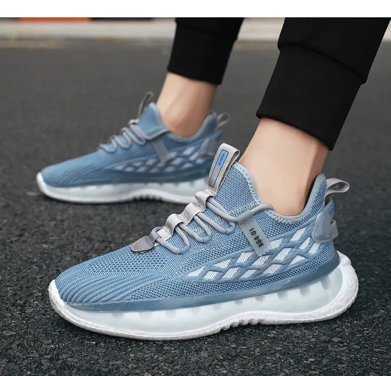Mesh Sneakers Men Lace Up Running Shoes - WorkPlayTravel Store