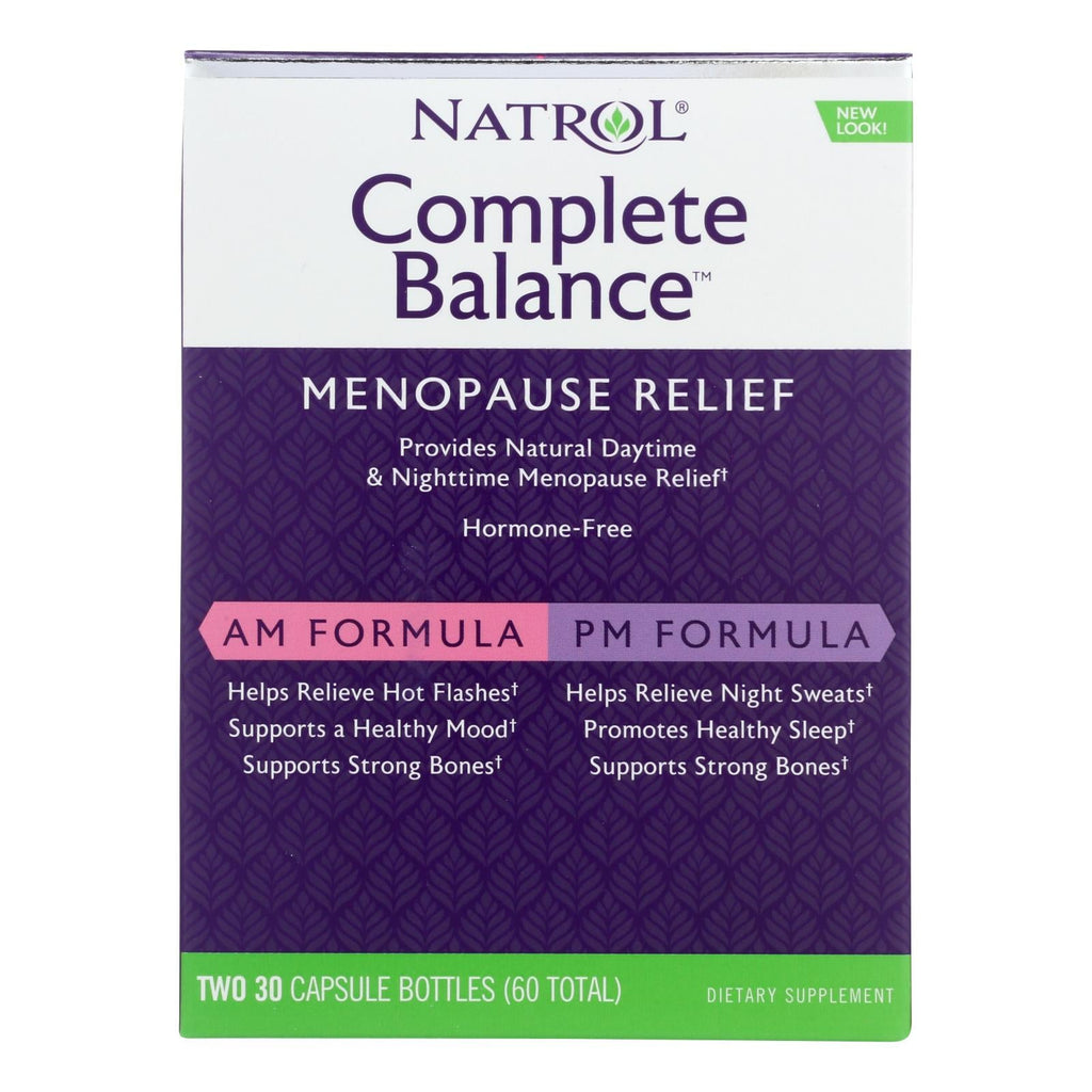 Natrol Complete Balance For Menopause Am - Pm - 60 Capsules - WorkPlayTravel Store