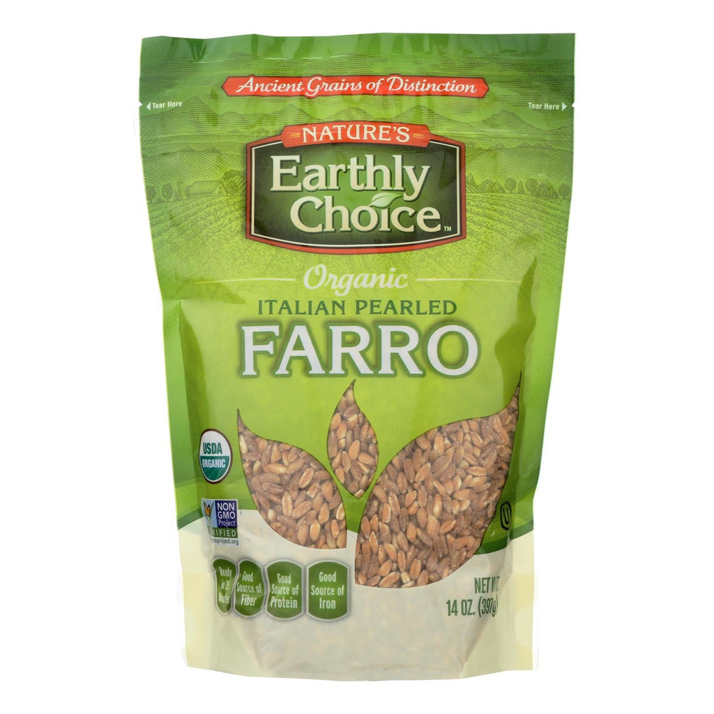 Nature's Earthly Choice Pearled Farro - Italian - Case Of 6 - 14 Oz. - WorkPlayTravel Store