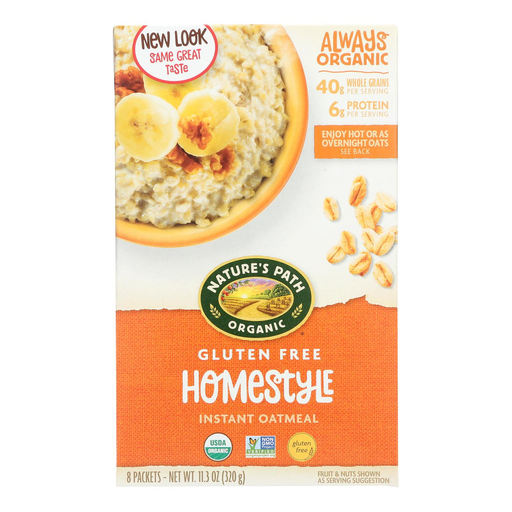 Nature's Path Organic Hot Oatmeal - Homestyle - Case Of 6 - 11.3 Oz. - WorkPlayTravel Store
