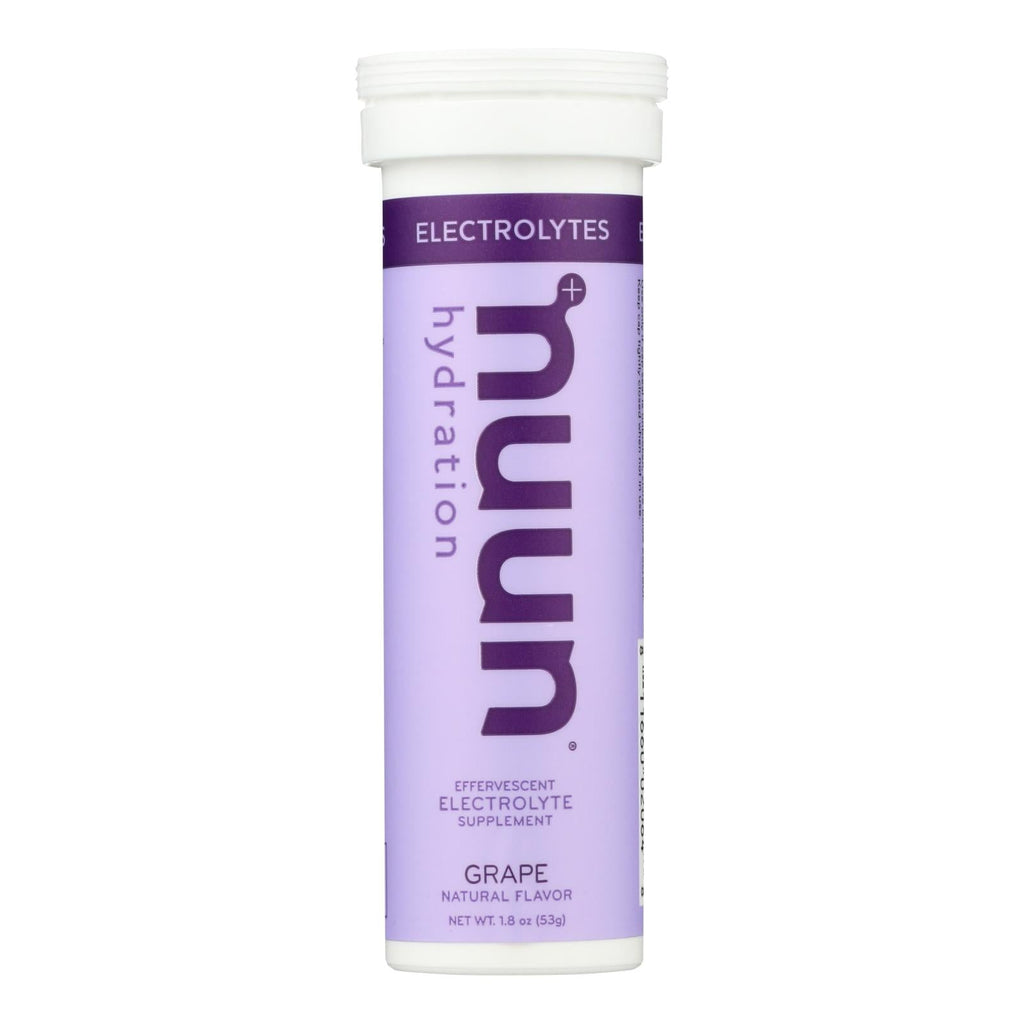 Nuun Hydration Drink Tab - Active - Grape - 10 Tablets - Case Of 8 - WorkPlayTravel Store