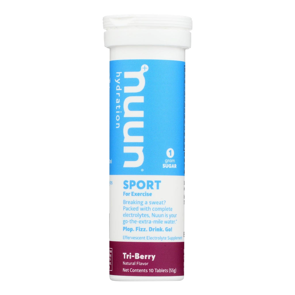 Nuun Hydration Nuun Active - Tri - Berry - Case Of 8 - 10 Tablets - WorkPlayTravel Store