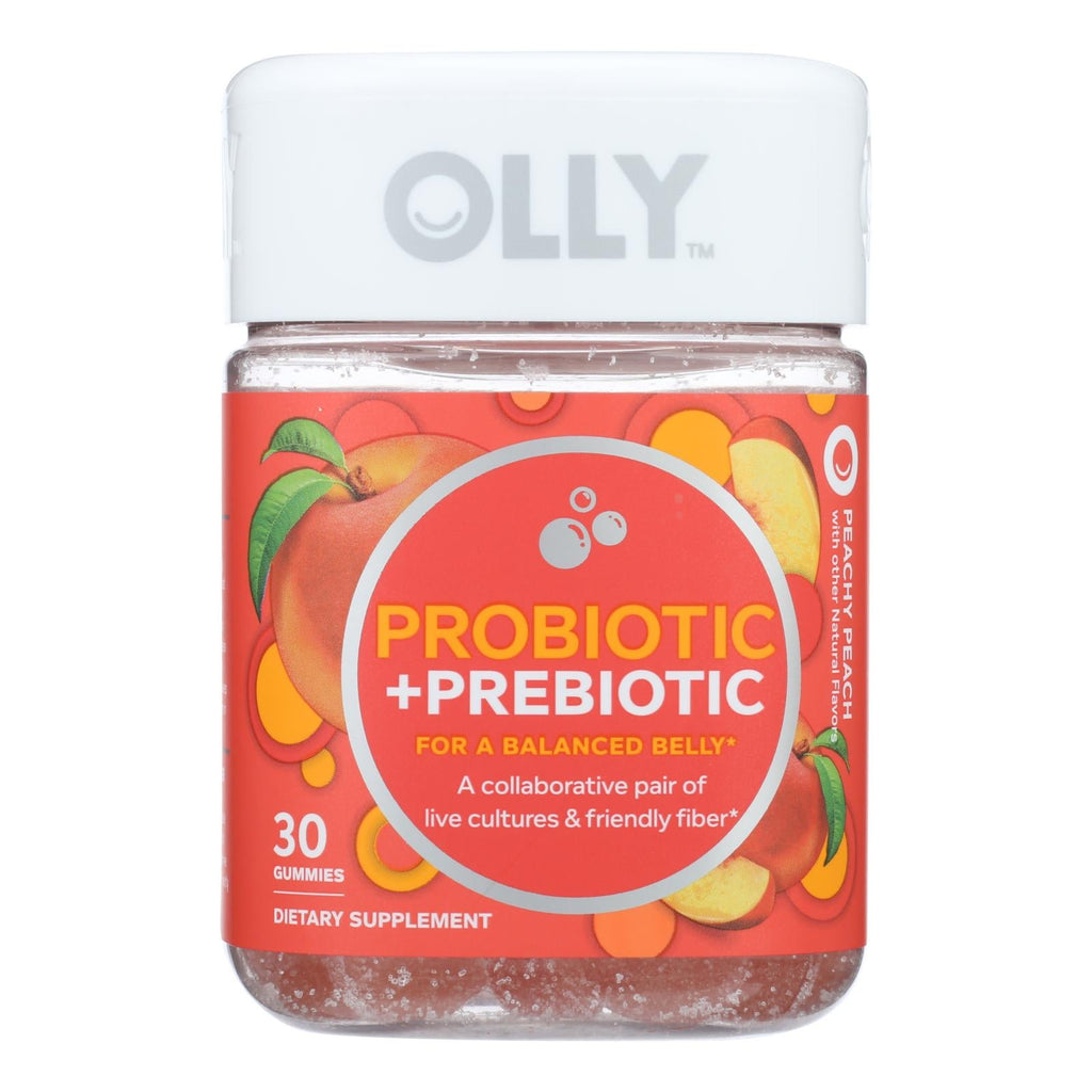 Olly - Pro/prebiotics Peach - 1 Each - 30 Ct - WorkPlayTravel Store