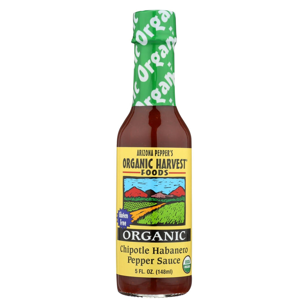 Organic Harvest Pepper Sauce - Chipotle Habanero - Case Of 12 - 5 Oz. - WorkPlayTravel Store